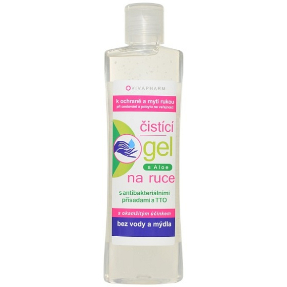 Vivapharm Antybakteryjny żel do rąk z Aloe Vera o natychmiastowym działaniu dezynfekującym 200 ml