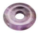 Ametyst Donut naturalny kamień 30 mm, kamień królów i biskupów
