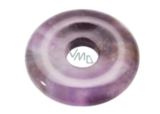 Ametyst Donut naturalny kamień 30 mm, kamień królów i biskupów