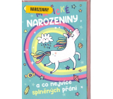 Nekupto Życzenia urodzinowe Magiczne urodziny Jednorożec 115 x 170 mm