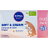 Nivea Baby Soft & Cream chusteczki nawilżające i pielęgnacyjne, 2× 57 sztuk