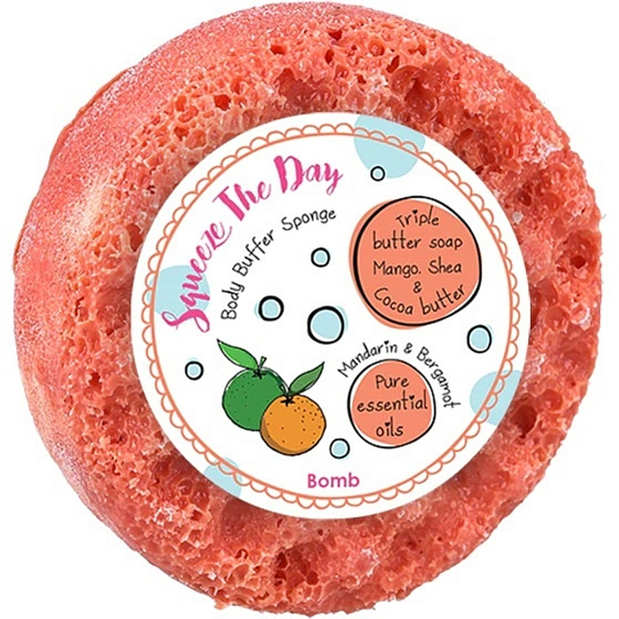 Bomb Cosmetics Squeeze the Day naturalna gąbka do masażu pod prysznic 200 g