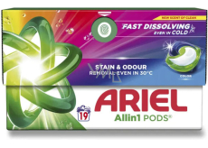 Ariel All in 1 Pods Color żelowe kapsułki do prania kolorów 19 sztuk