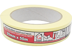 Mako Komfort taśma klejąca maskująca gładka, 7 dni, do 60 °C, 25 mm × 50 m