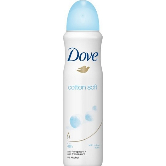 Dove Cotton Dry 48h antiperspirant deodorant sprej pro ženy 150 ml