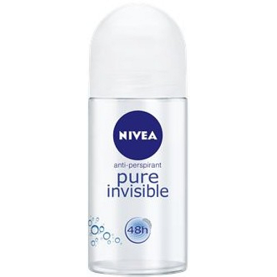 Nivea Pure Invisible kuličkový antiperspirant deodorant roll-on pro ženy 50 ml