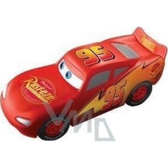 Disney Cars McQueen 3D sprchový gel pro děti 200 ml s vůní broskve