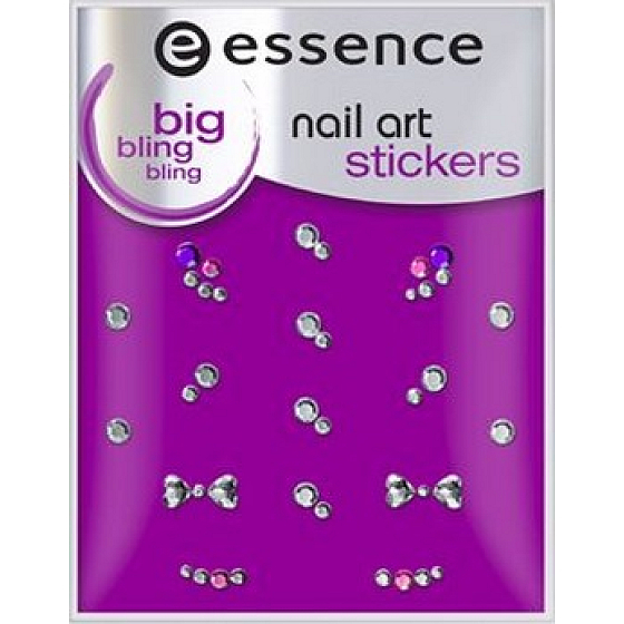 Essence Nail Art Sticker nálepky na nehty 10 Big Bling Bling 1 aršík