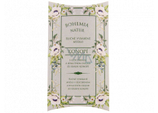 Bohemia Gifts Green Spa z gliceryną i wysokiej jakości olejem z nasion konopi ręcznie wytwarzane mydło toaletowe w papierowym opakowaniu 100 g