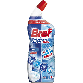 Bref WC żel Power Aktiv Gel Ocean z odświeżaczem, 700 ml