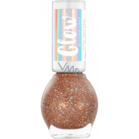 Miss Sporty Glow Glitter lak do paznokci 040, 7 ml