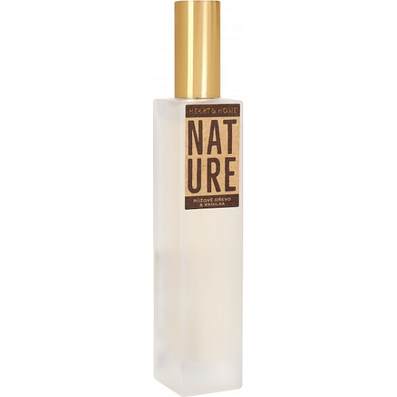 Heart & Home Nature Růžové dřevo a vanilka osvěžovač vzduchu sprej 100 ml