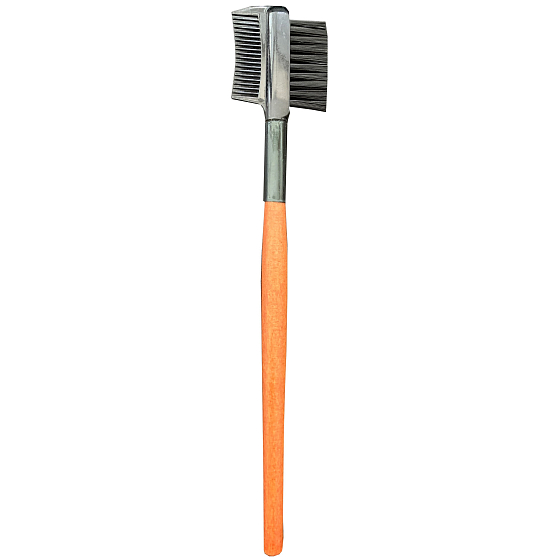 Kartáček na obočí s hřebínkem na řasy 14 cm