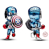 Zawieszka Sterlingowa Srebra 925 Marvel The Avengers Captain America, koralik do bransoletki, film