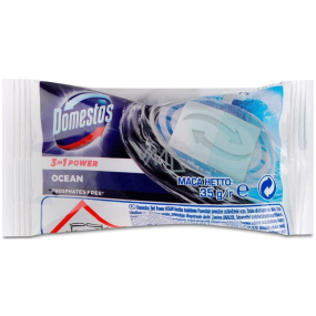 Domestos Ocean WC wkład 3w1 zapasowy 35 g Domestos Ocean WC wkład 3w1 zapasowy 35 g