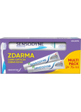 Sensodyne pasta do zębów Extra Whitening 2x75 ml + szczoteczka do zębów, 150 ml