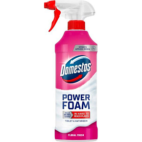 Domestos pianka czyszcząca w sprayu do toalety i łazienki Power Foam Floral Fresh 435ml