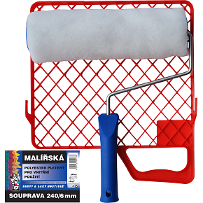 BARVY A LAKY HOSTIVAŘ Vestan komplet wałek do malowania z uchwytem i siatką, 240 mm