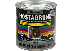Hostagrund K2020 Silikon Thermo 2v1 farba na metal do 400 °C, czarna, 350 g
