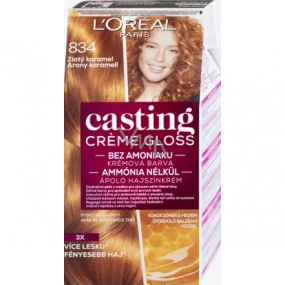 Loreal Paris Casting Creme Gloss farba do włosów 834 złoty karmel Loreal Paris Casting Creme Gloss farba do włosów 834 złoty karmel