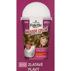 Schwarzkopf Palette Mousse Color Shake and color barva na vlasy 850 Zlatavě plavý