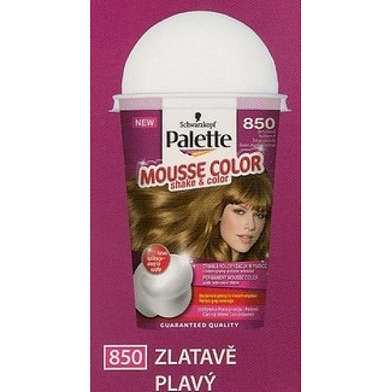 Schwarzkopf Palette Mousse Color Shake and color barva na vlasy 850 Zlatavě plavý