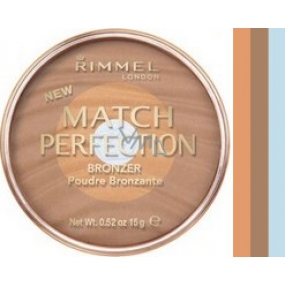 Rimmel London Match Perfection Bronzer pudr 001 Light 15 g