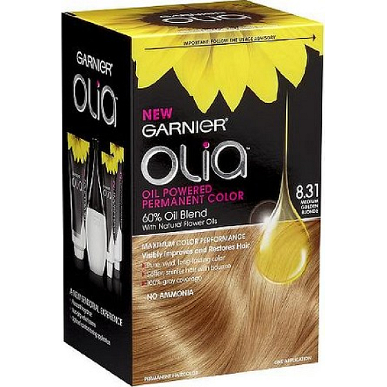 Garnier Olia barva na vlasy bez amoniaku 8.31 Zlatě popelavá blond