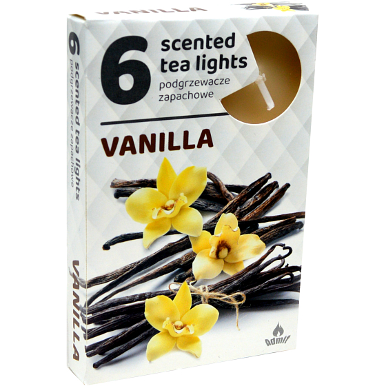 Tea Lights Wanilia zapachowe świece 6 sztuk