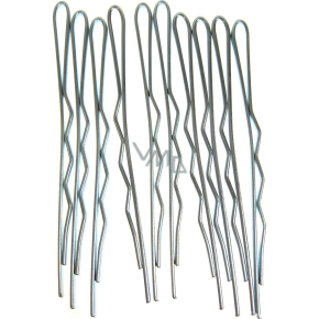 Duko Włosy spinki srebrne 7 cm 10 sztuk 527N