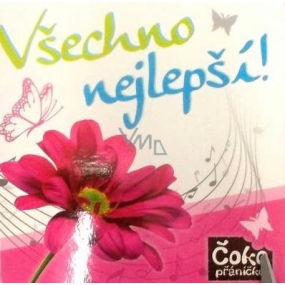 Nekupto Čokopřáníčko Všechno nejlepší s květinou čokoláda 65 g