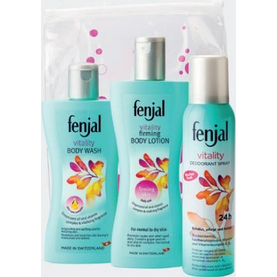 Fenjal Vitality tělové mléko 200 ml + deodorant sprej 150 ml + sprchový krém 200 ml, kosmetická sada