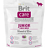 Brit Care Junior Jehněčí + rýže pro štěňata a mladé psy od 3 měsíců do 2,5 let velkých plemen nad 25 kg 1 kg