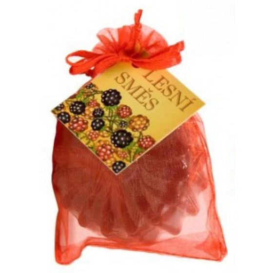 Soaptree Lesní směs luxusní mýdlo s mandlovým olejem v organzovém sáčku Květina 80 g