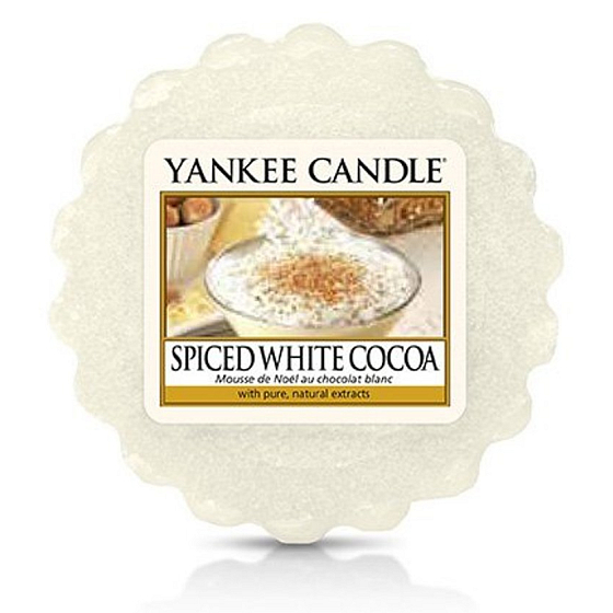 Yankee Candle Spice White Cocoa - Kořeněné bílé kakao vonný vosk do aromalampy 22 g