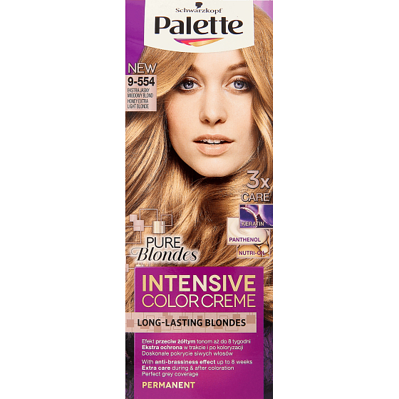 Schwarzkopf Palette Intensive Color Creme Pure Blondes barva na vlasy 9-554 Medová extra světlá blond