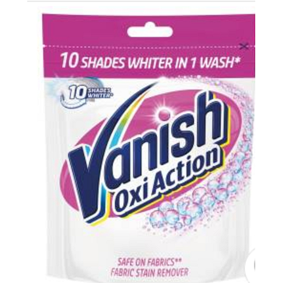 Vanish Oxi Action White odstraňovač skvrn prášek 10 dávek 300 g