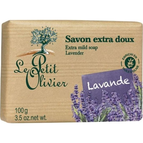 Le Petit Olivier Lawendowe extra delikatne mydło z naturalnymi ekstraktami 100 g