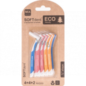 Soft Dent Eco szczoteczka międzyzębowa gięta mix rozmiarów 10 szt