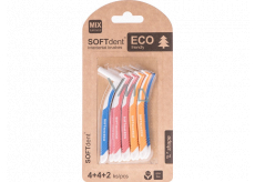 Soft Dent Eco szczoteczka międzyzębowa gięta mix rozmiarów 10 szt