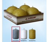 Lima Lodowa Szara Świeczka Kula 60 mm 4 sztuki