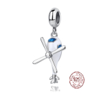 Charm Srebrny 925 Helikopter, zawieszka na bransoletkę podróżniczą