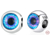Charm Srebrna 925 Oko, koralik na bransoletkę symbol