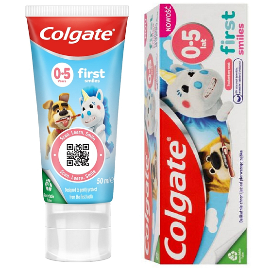 Colgate Kids First smiles 0 - 5 lat pasta do zębów dla dzieci 50 ml