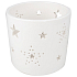 Świecznik Gwiazda porcelanowy biały 10 cm