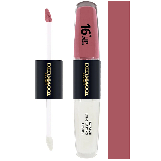 Dermacol 16H Lip Colour 2w1 długotrwała szminka i błyszczyk 33 2 x 4 ml