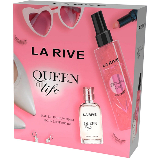 La Rive zestaw perfumowy Queen of life edp30+trwały spray      5034