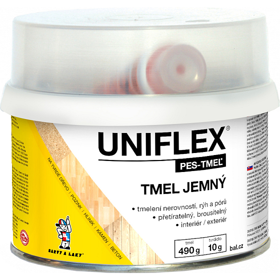 Uniflex PES-TMEL jemny tmel na metal, stal, kamień, beton i drewno, 500 g