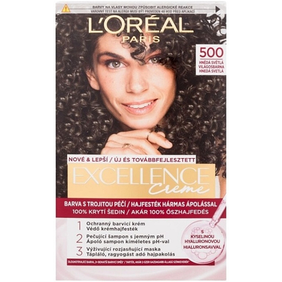 Loreal Paris Excellence Creme farba do włosów 500 Jasny brąz