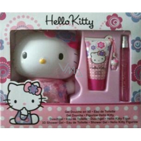 Koto Hello Kitty Ttoaletní voda, sprchový gel, tuhé mýdlo pro dívky dárková sada